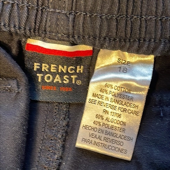 Lot of 7 French Toast Girls Bermuda Pull-On Shorts Navy – Size 18 Uniform - Picture 5 of 9